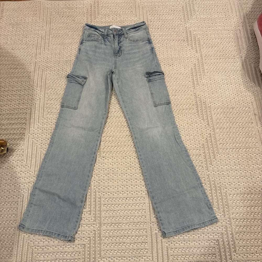 Macy's Light Blue Flare Jeans